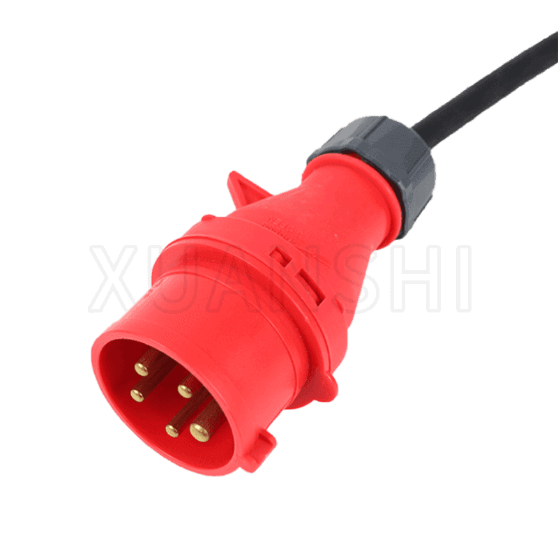 IP44 5 পিন শিল্প প্লাগ এবং সকেট এক্সটেনশন কর্ড XS-GY003, XS-GY003Z